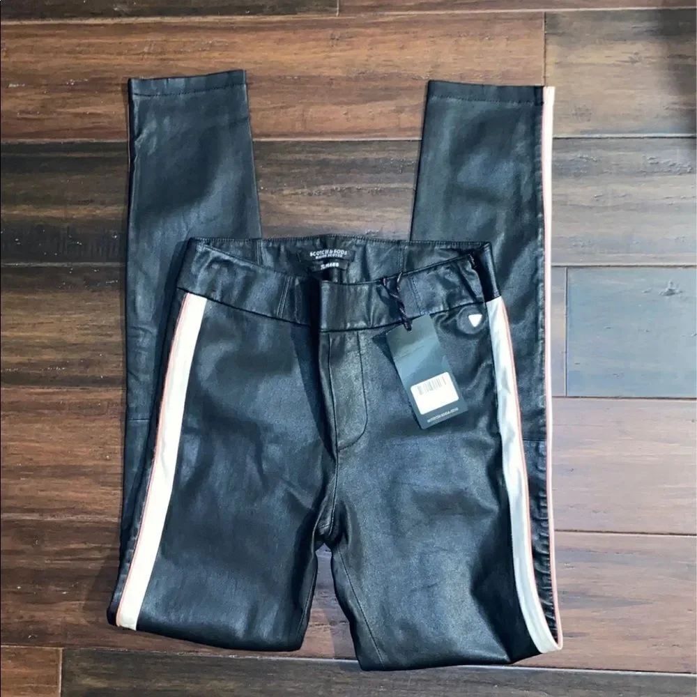 Scotch & Soda 100% Sheep Leather Pants